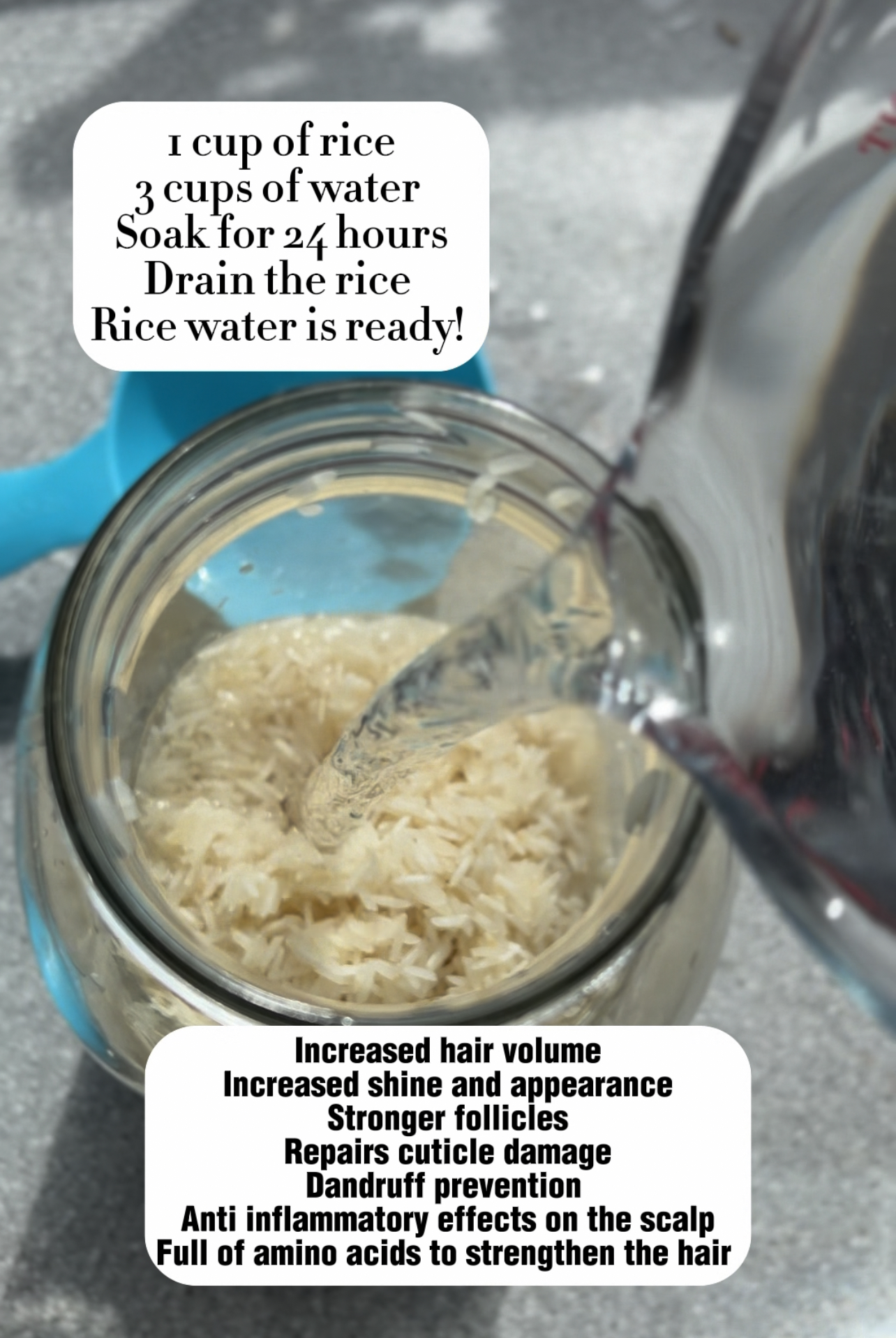 how to get water out of your rice